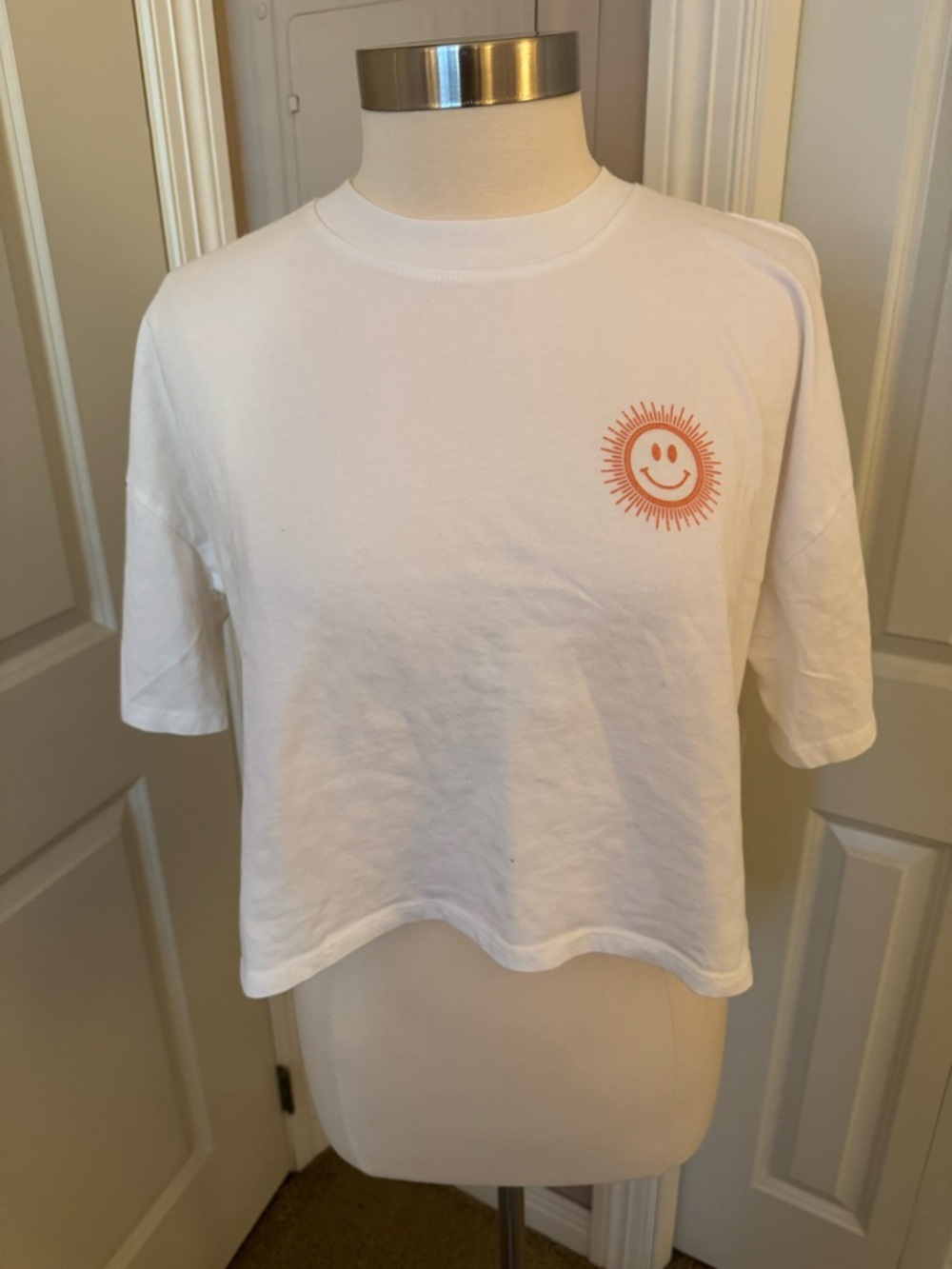 SPIRITUAL GANGSTER White Crop Tee